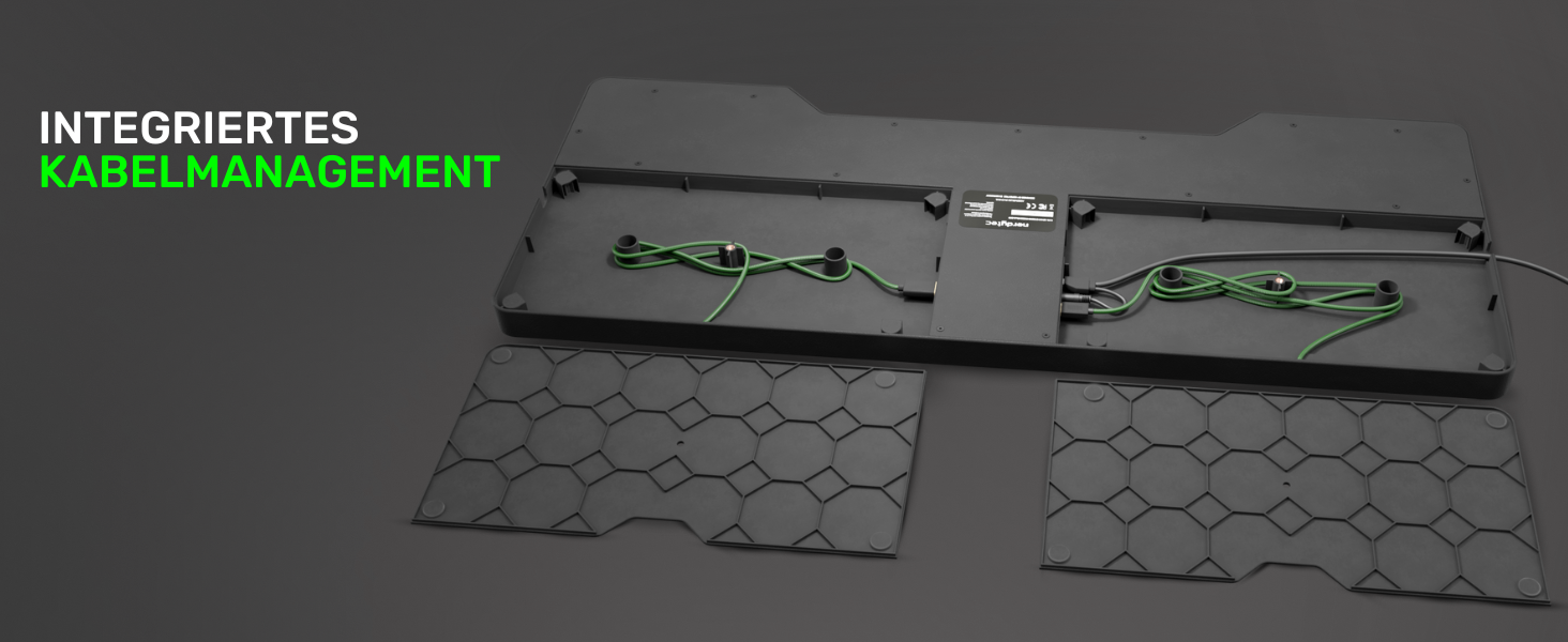 Couchmaster CYCON³ Black HORIZONLIGHT – стіл для ноутбука для геймінгу, чорний, з USB-хабом