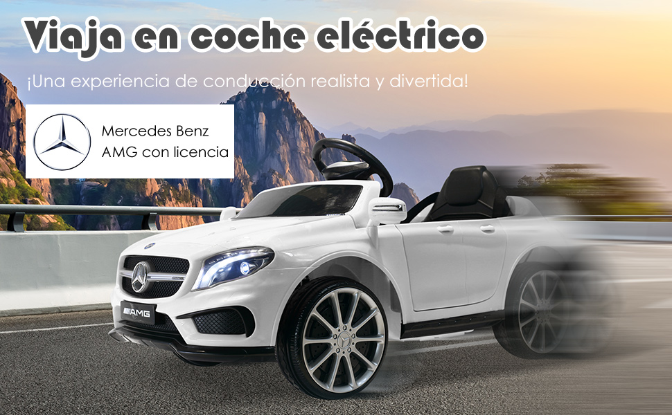 Дитячий електромобіль Mercedes-Benz GLA з пультом, MP3, USB, світлом і звуком, для дітей від 3 років, вантажність 30 кг
