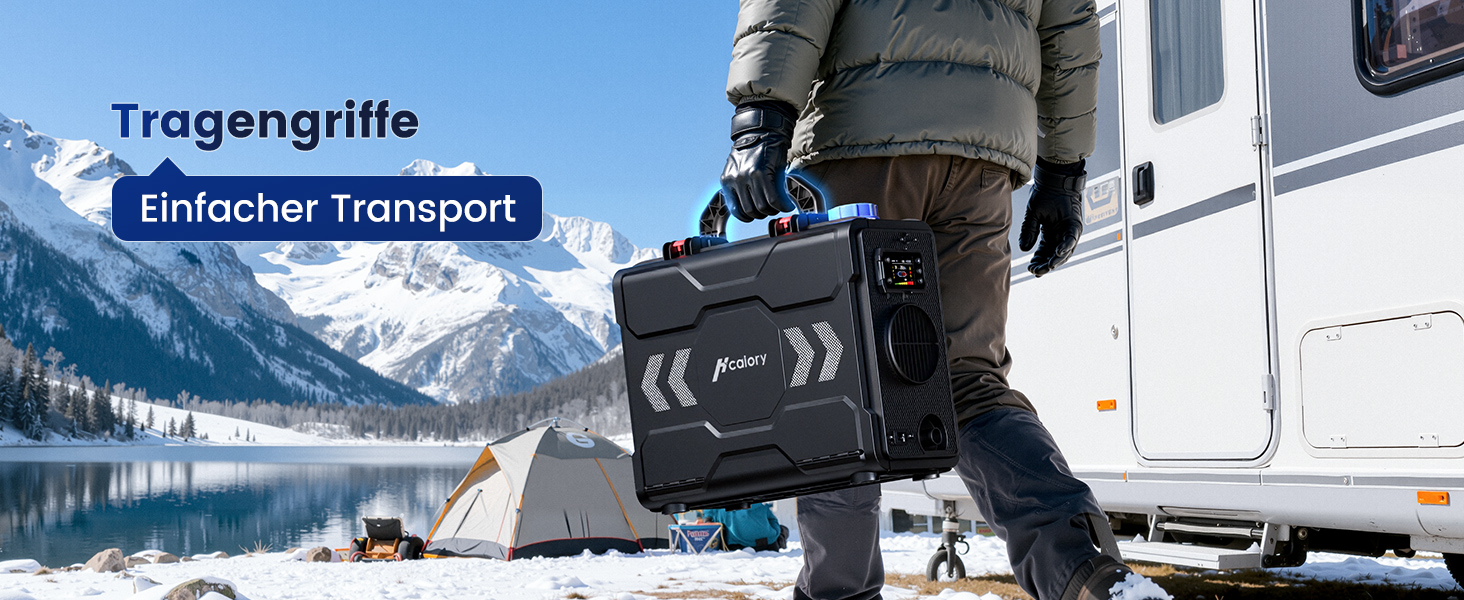 Портативна дизельна повітряна теплова гармата Toolbox 2S 8kW, 220-240V AC / 12/24V DC, з Bluetooth, 6л бак, автоматичний старт/стоп, 2025