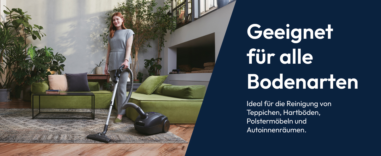 Пылесос Hoover HE2 Kompakter: Мощний пилосос з мішком для твердих підлог та килимів, фільтр EPA, 3,5 л контейнер для пилу, аксесуари, 850 Вт, радіус дії 10 м [HE2Z10A]