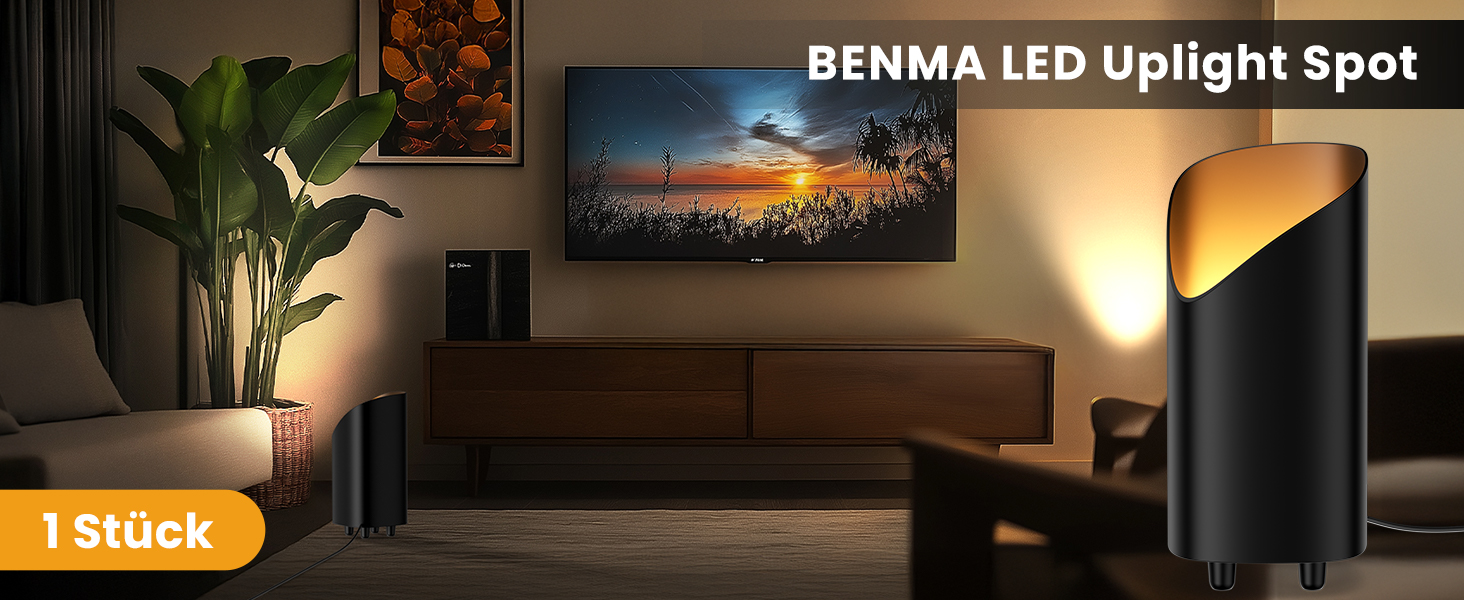 LED прожектор для підсвічування вгору 7W, чорний. Світлодіодний світильник на підставці з лампою GU10 500LM, тепле світло 3000K, з ножним вимикачем