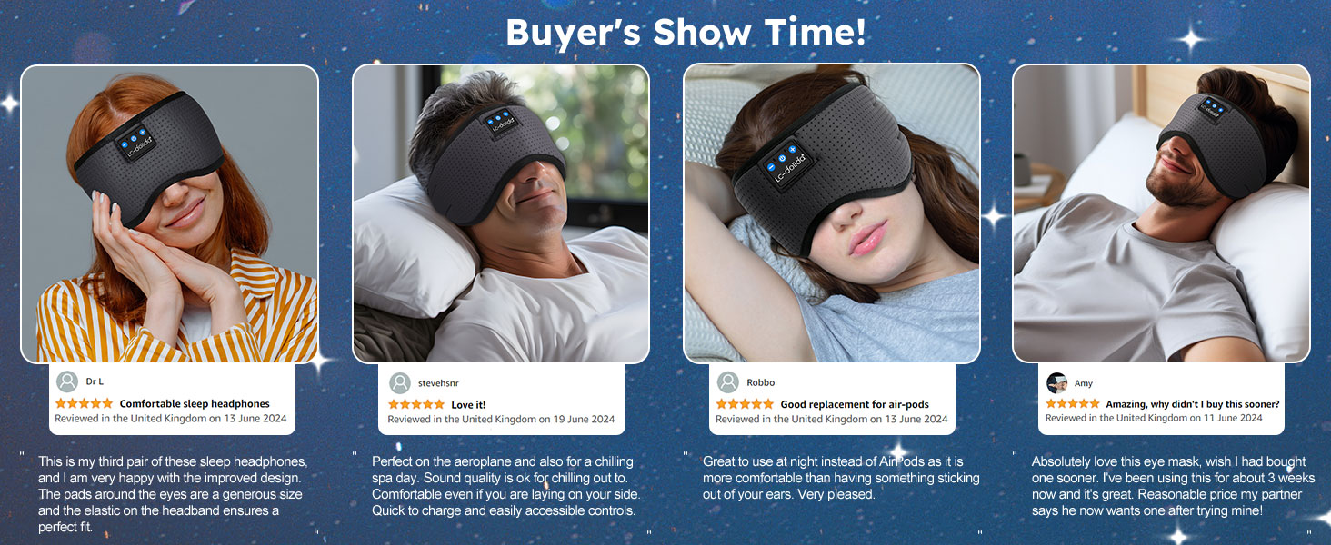 Маска для сну з навушниками Bluetooth LC-Dolida, блокує світло, для сну, подорожей, йоги, медитації, сірий колір