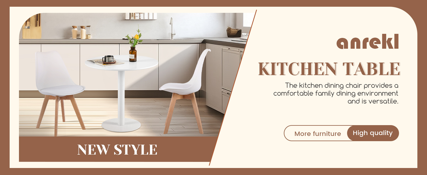 Столик Mid Century Modern: журнальний та обідній для кухні, вітальні, офісу (білий)