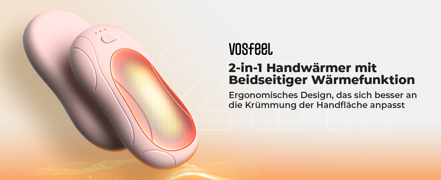 Електричні грілки для рук 2 шт. з магнітом, портативні 6000mAh, 3 режими нагріву, USB, для кемпінгу, офісу (рожеві)