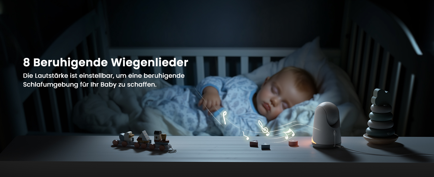 Відеоняня GHB з камерою 5'' HD IPS, 720P, 3050mAh, VOX, Zoom 3X, Нічне бачення, Зв'язок, 8 колискових, Підтримка 4 камер