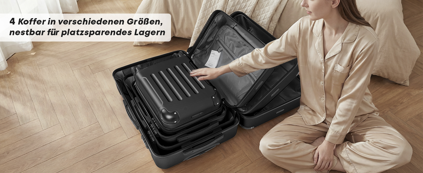 Валіза для подорожей XL YS2 чорна, містка дорожня валіза на 4 колесах 360°, жорсткий корпус, кодовий замок, об'єм 98 л (76 см)