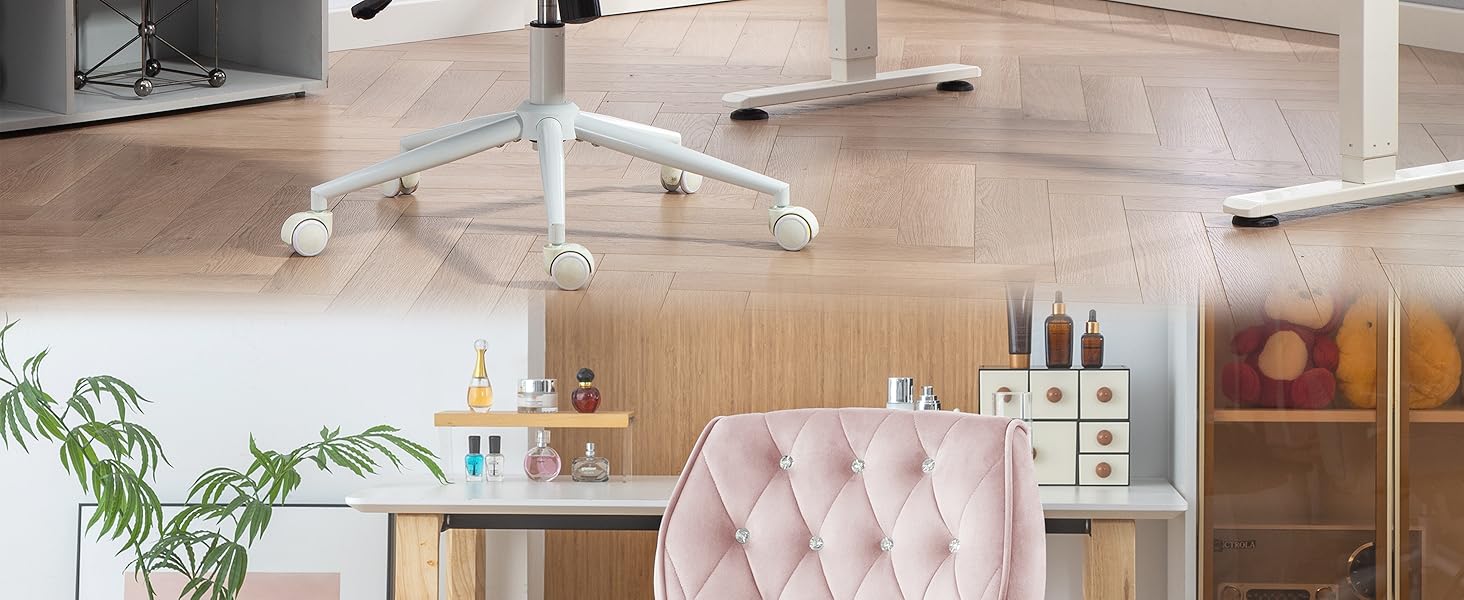 Крісло для дому та офісу Symino з регульованою висотою, функцією гойдання 12°, обшите штучною замшею, до 150 кг, сірий колір