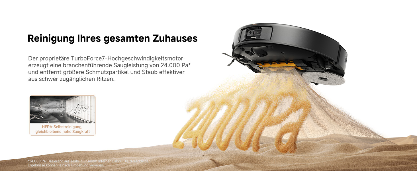 Робот-пилосос Mova P50s Ultra з мокрою прибиранням, 19000 Па, гаряча вода, самоочищення, LDS-навігація, RGB AI, LED-датчики, автоматичне порожнення та заправка