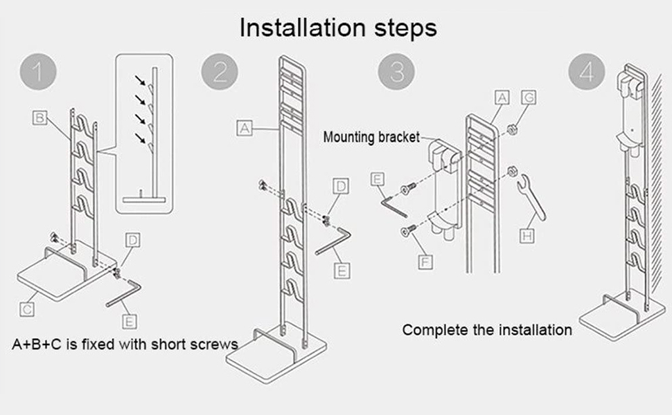 Підставка-тримач для пилососа Queta з вугільцевої сталі для Dyson V11, V10, V8, V7, V6, DC58, DC59, DC62, DC74, підлогова стійка без свердління стін