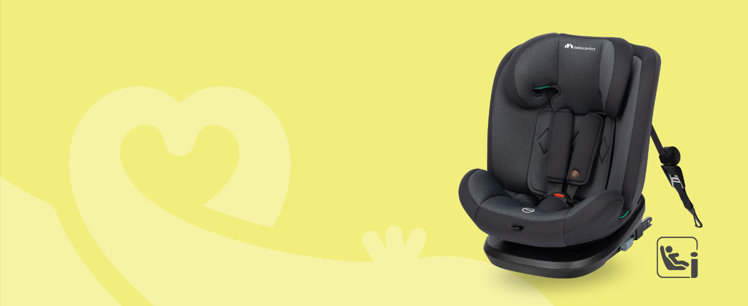 Автокрісло Bebeconfort Mitwachsender Kindersitz 9-36 кг, 15 міс. - 12 років, 76-150 см, збоку захист, 11 положень підголівника, інтегровані підлокітники, EverFix i-Size, R129