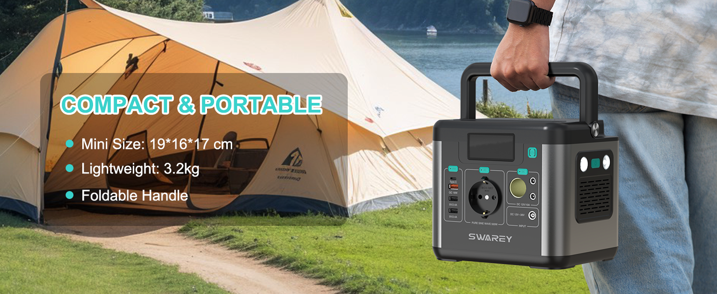 Портативна електростанція 222Wh, сонячний генератор 300W (пікове 600W), USB-C 65W, для кемпінгу та подорожей