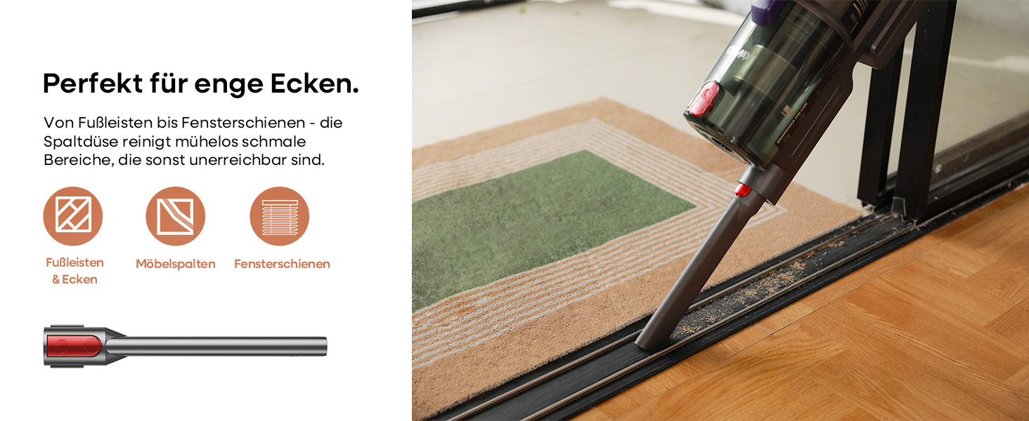 Акумуляторний пилосос KIPMAX 50000Pa, 550W, 70хв, 1.5л, з дисплеєм, анти-заплутальна щітка, 7-шаровий фільтр, 2 аромапластини, для килимів, шерсті тварин, твердих підлог, фіолетово-золотий