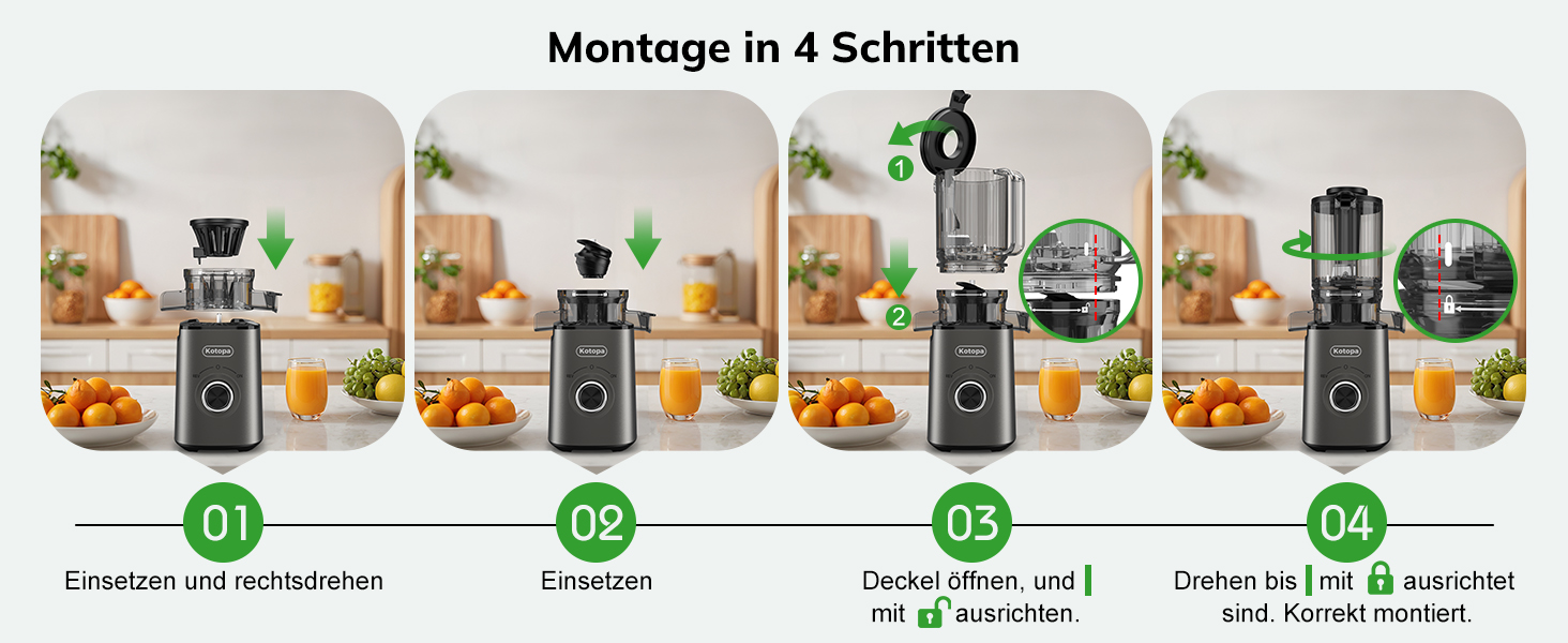 Електричний соковитискач для овочів та фруктів, Slow Juicer, сірий (120 мм, 600 мл)