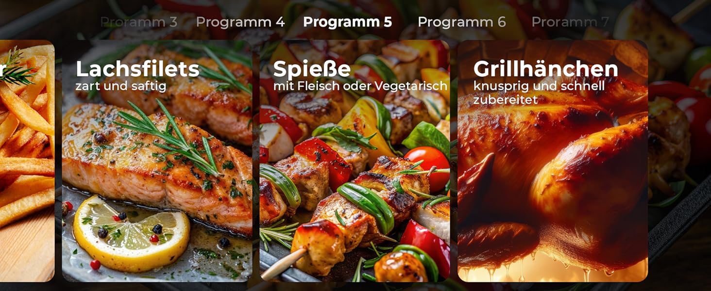 Фритюрниця аеро Balter HL-551T, 5.5 л, чорна, 12 програм, з вікном, 100 рецептів