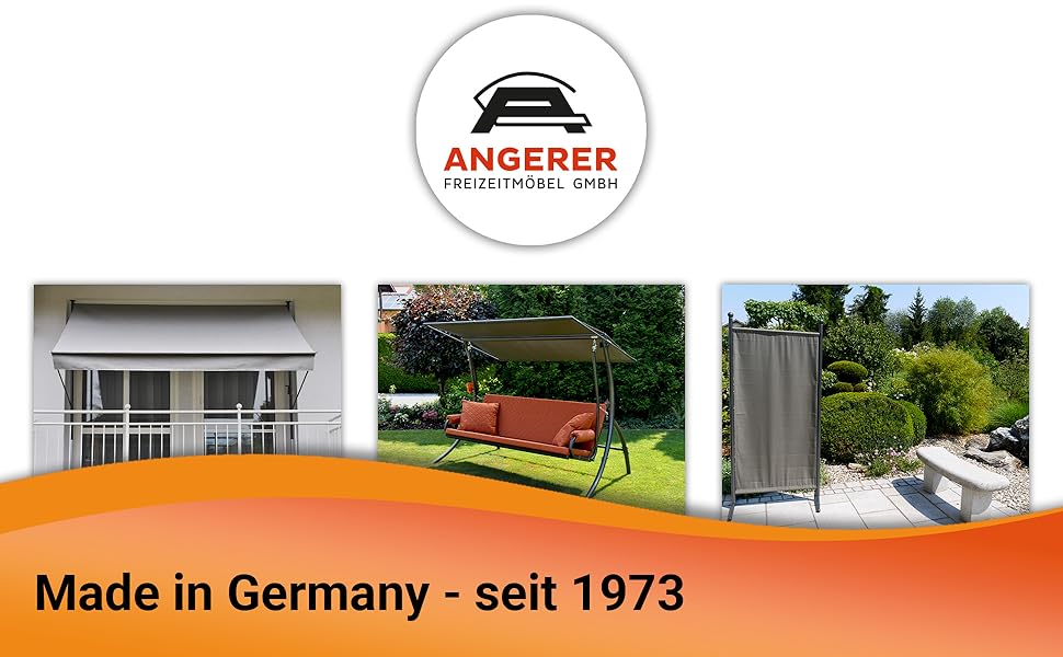 Сонцезахисний дах ANGERER для гойдалки Голлівуд, PE-тканина, теракотовий, 210 x 145 см