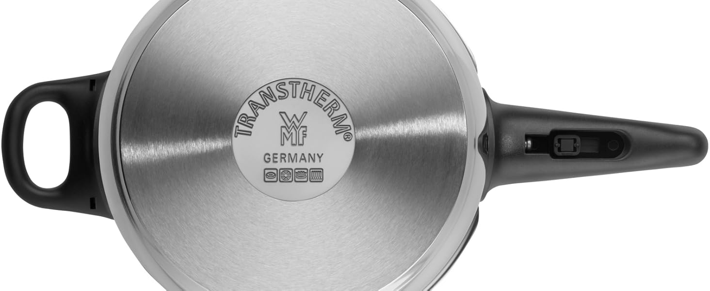 Набір швидковарки WMF Perfect Induktion 2 шт (4.5л + 3л) Cromargan нержавіюча сталь, 2 рівні потужності