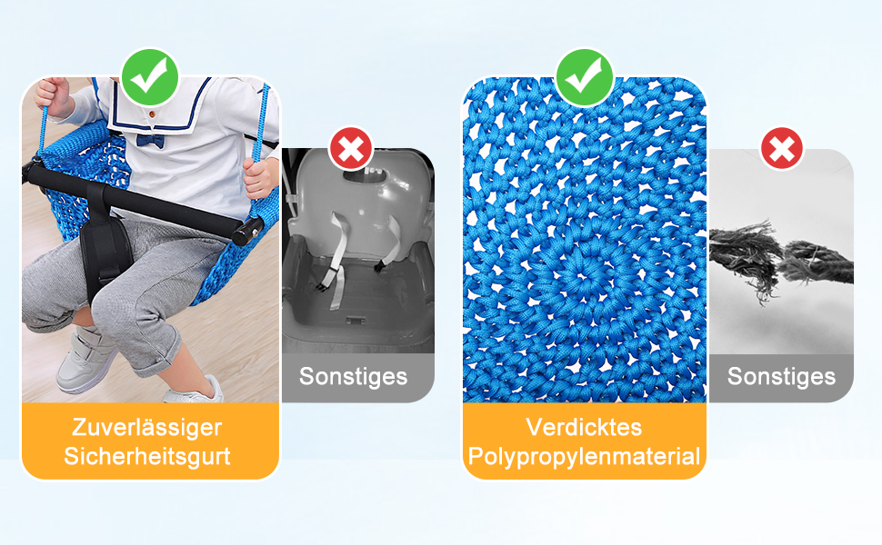 Дитяча гойдалка-трансформер 2-в-1 Nets Tribe для дому та саду (зелений/блакитний)