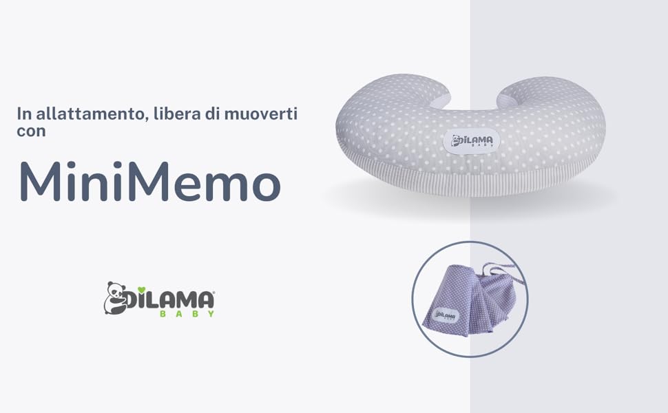 Подушка для годування Dilamababy Klein з 2 наволочками, 100% бавовна Ökotex - комфортна, гіпоалергенна подушка для годування, антиалергенний наповнювач з волокон