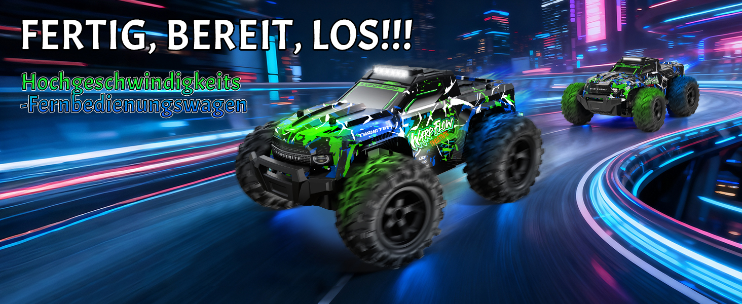 Радіокерований позашляховик BAZADER 1:18 з LED підсвіткою та розпилювачем води, 25 км/год, 2.4 ГГц, зелений - для хлопчиків від 4 років