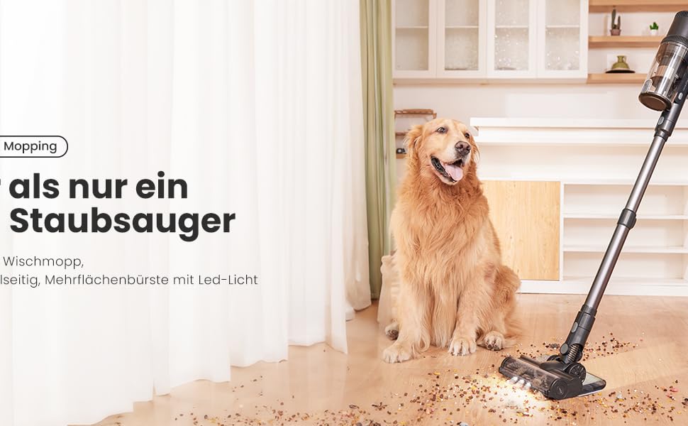 Робот-пилосос Proscenic Q8 Max+ з функцією миття, 8000Pa, 200хв, док-станція для самостійного очищення, лазерна навігація, керування через додаток, сумісність з Alexa, Google, Siri (зелений)