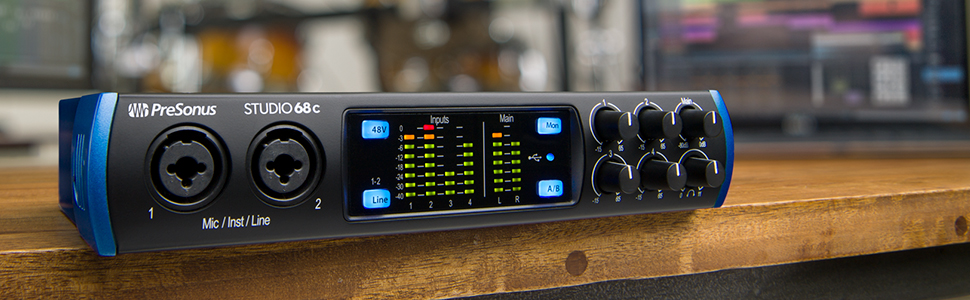 Аудіоінтерфейс PreSonus Studio 24c USB-C для запису, стрімінгу, подкастингу з програмним забезпеченням Studio One Artist та Ableton Live Lite