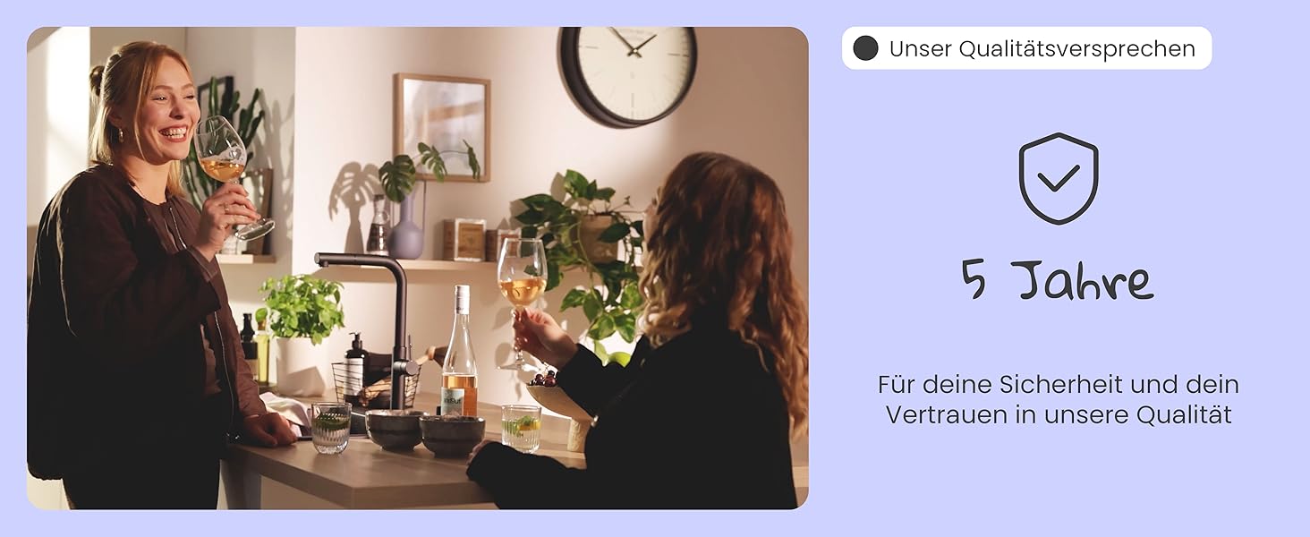 Змішувач для умивальника Instmaier Amelie | Змішувач для ванної кімнати | Однорідний змішувач з латуні (білий / хром)