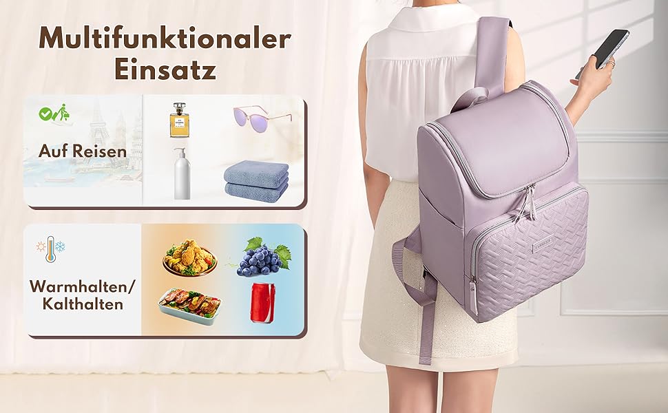 Рюкзак-холодильник 18L для пікніка: ізольований терморюкзак, зелений