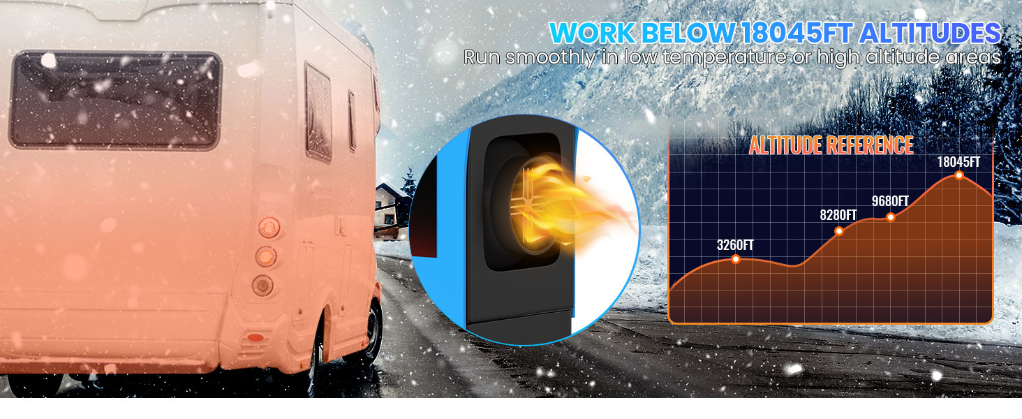 8KW дизельний обігрівач, 12V, з пульт дистанційного керування та LCD-екраном, для авто, RV, човнів, вантажівок, 8KW, блакитний