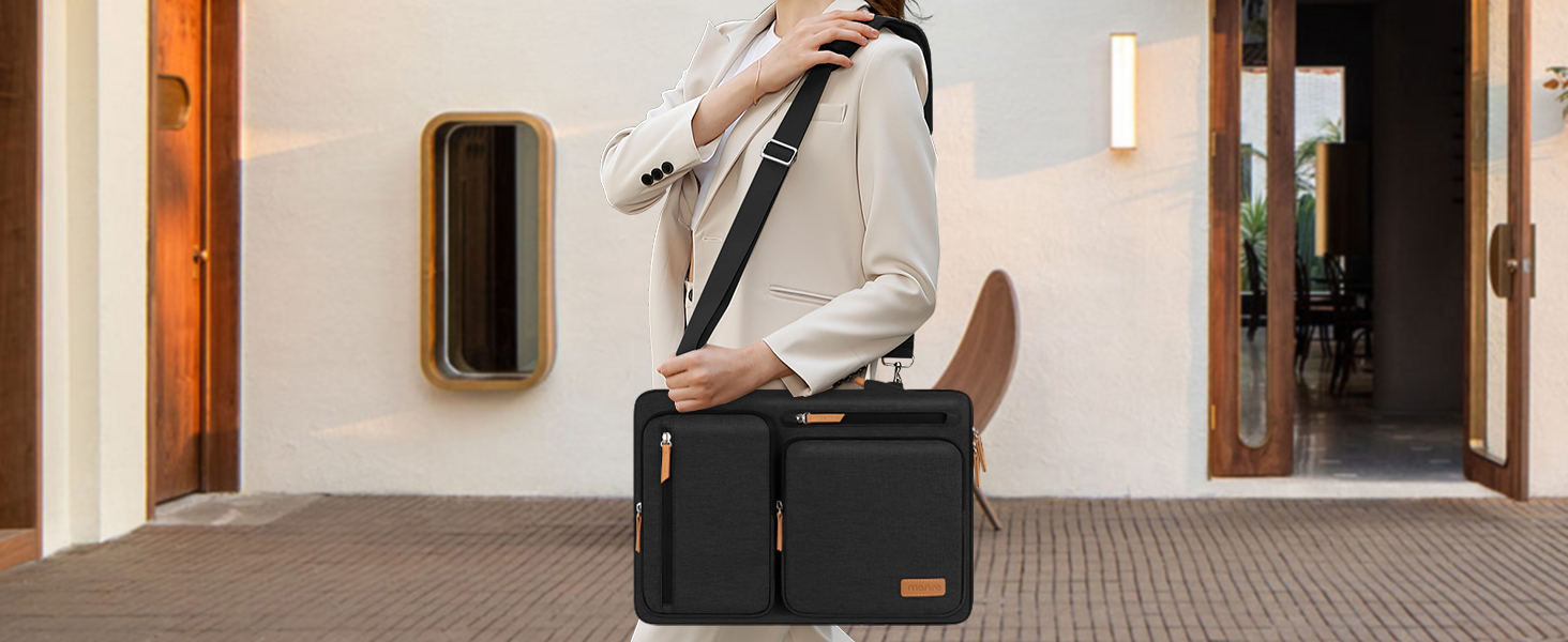 Чохол-сумка для ноутбука MOSISO 16 дюймів 360° захисний, для MacBook Pro M1 M2 M3 M4 M5, Lenovo, HP, чорний