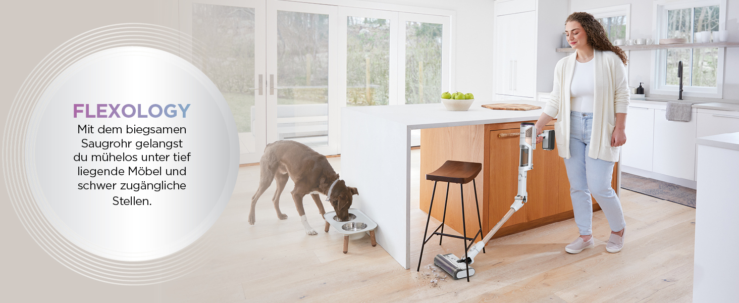 Shark акумуляторний пилосос Clean & Empty з базою самостійного очищення, до 40 хв роботи, бездротовий, для шерсті тварин, килимів та твердих підлог, з LED-підсвічуванням, тихий, білий/блакитний, BU3521EU