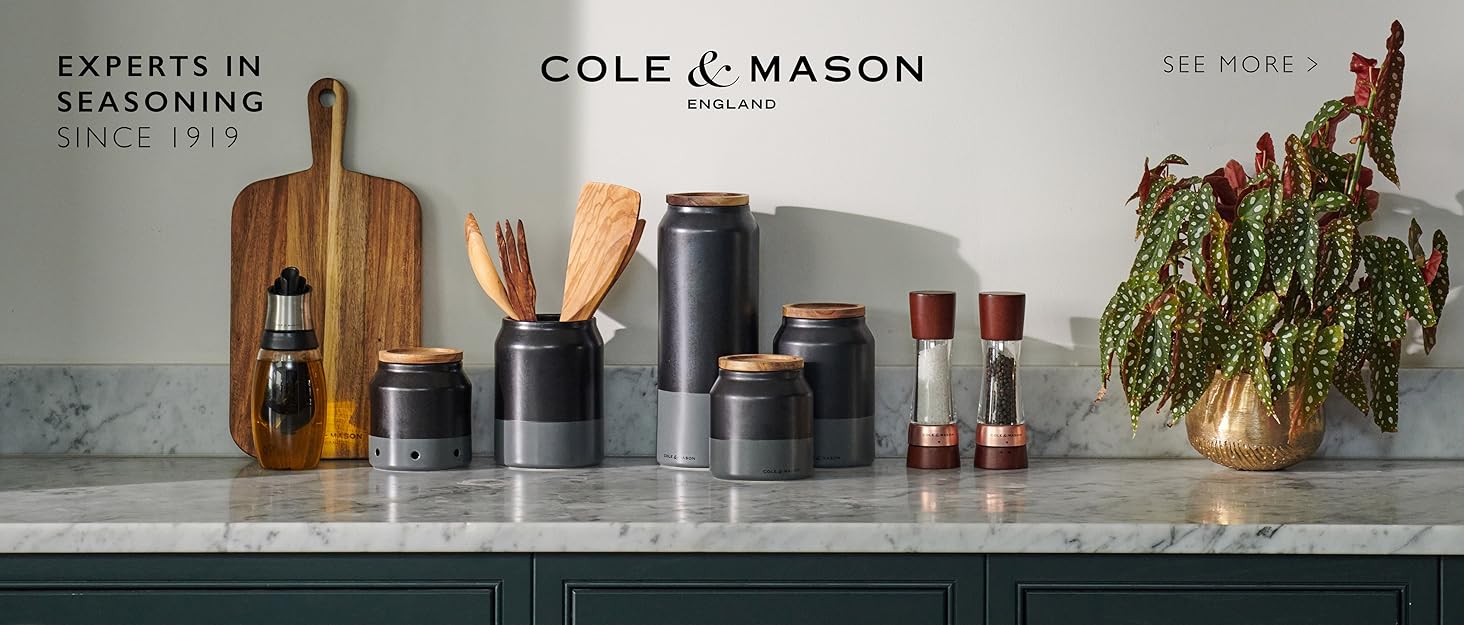 Перцемолка Cole & Mason Derwent зі сталі та акрилу, регульований помол, 190 мм, серія Precision+