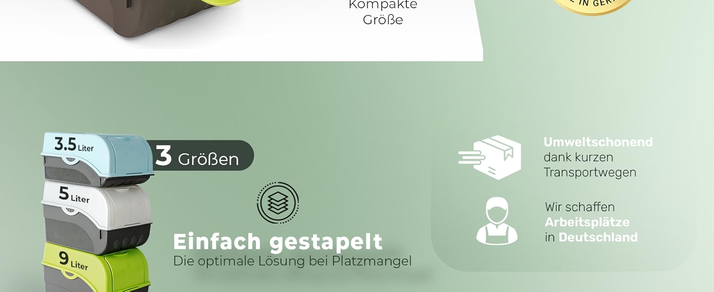 Коробка для зберігання картоплі Novaliv | 2 шт по 5л | Зелена | Коробка для овочів, цибулі, фруктів | Складається | 5 літрів