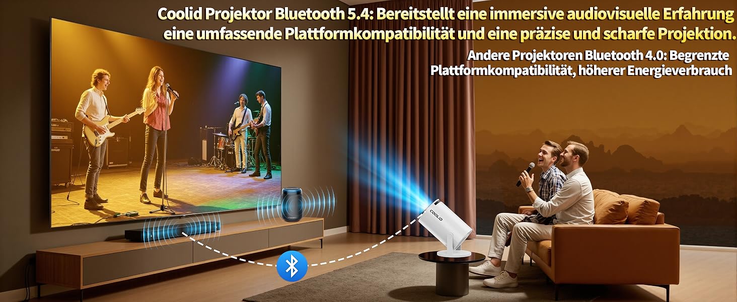 Портативний проєктор Mini Beamer 4K Full HD 1080P з 5G WiFi 6, Bluetooth 5.4, автоматичною корекцією трапецеїдальних спотворень, поворотом 270°, підтримкою USB/Laptop/PC, з пультом та мишкою. Чорний (Білий)