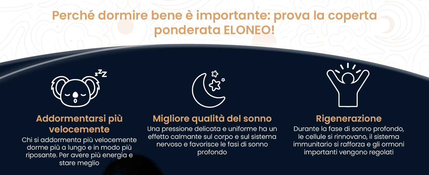 Обтяжена ковдра ELONEO NEU 135x200 см, 11 кг, 100% бавовна, антистрес-ковдра для сну з сертифікатами TÜV та Oeko-Tex