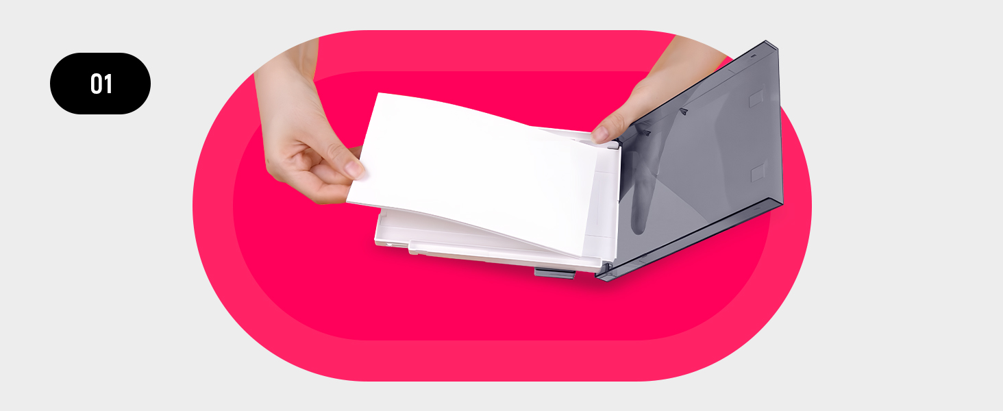 Портативний фотодрук для смартфонів Liene (10x15 см) + 2 пачки фотопаперу (20+80 листів), WiFi, сумісний з iPhone/Android/PC, 300 DPI, кольорова сублімація, білий