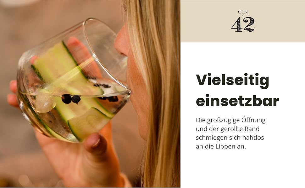 Набір келихів для джину та тоніку 4 шт, 400 мл, в подарунковій коробці з рецептами коктейлів, для великого льоду. Подарунок для чоловіків та жінок