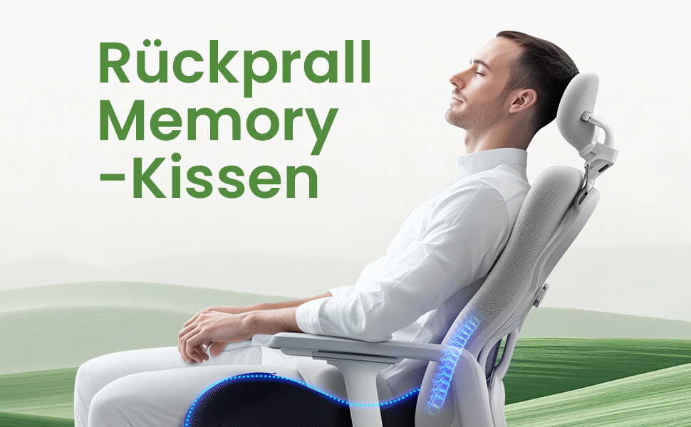 Подушка для сидіння з піни Memory Foam A-Pce: ортопедична подушка для офісного крісла, дому та авто (синя)