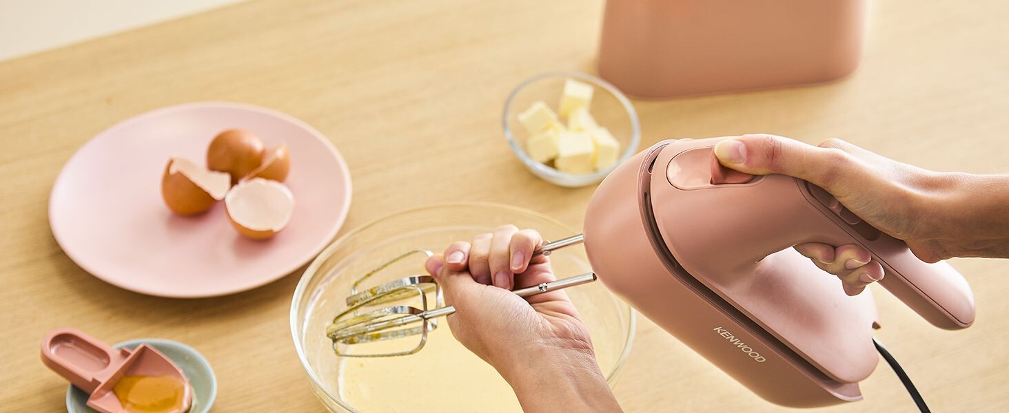 Міксер Kenwood QuickMix Go HMP40.000RD, ручний, 350W, червоний, з набором аксесуарів