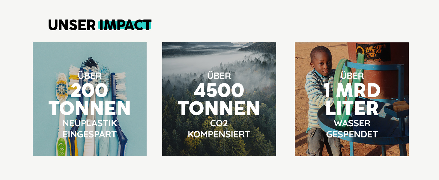 Електрична звукова зубна щітка happybrush® Eco Vibe 3+ – Чорний колір – 2 роки гарантії