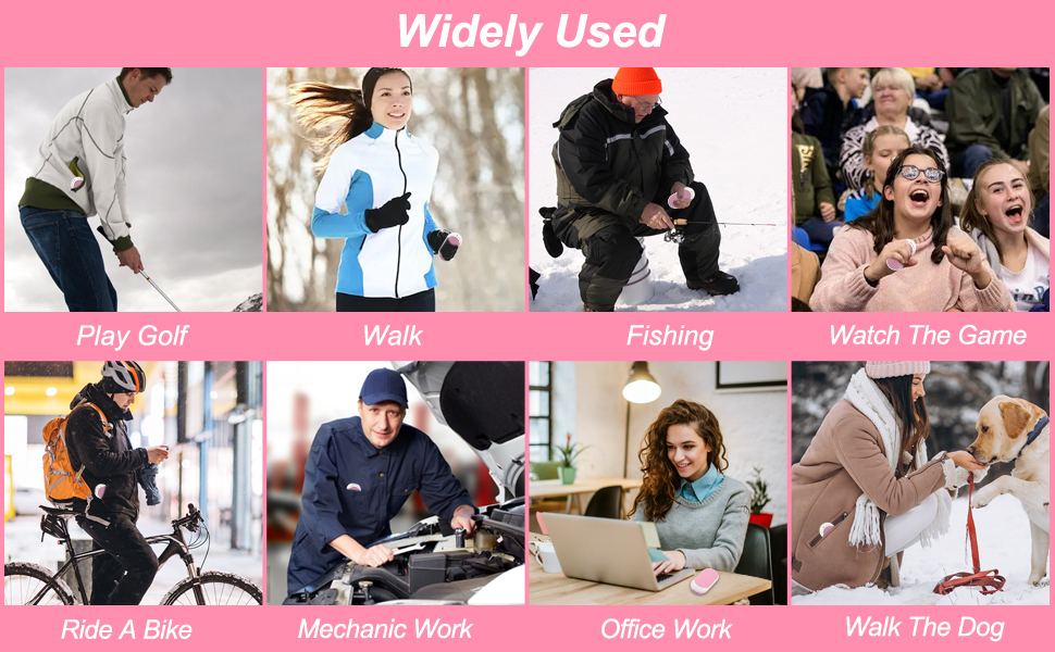 Електричний грілка для рук USB, повербанк 5200mAh, портативний, багаторазовий, для жінок та чоловіків, чорний та білий (рожевий та білий)