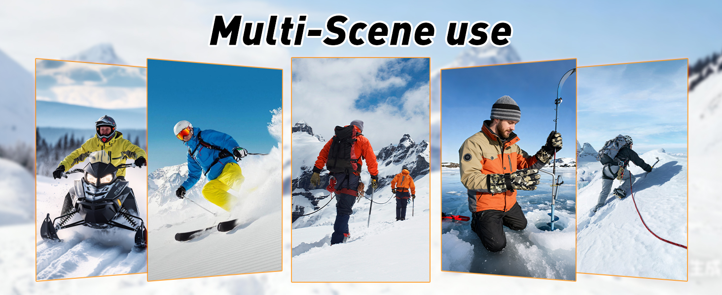 Електричні гріючі рукавички Ychee Camouflage, 7.4V, 22.2Wh, водонепроникні, двошарові, для кемпінгу (M)