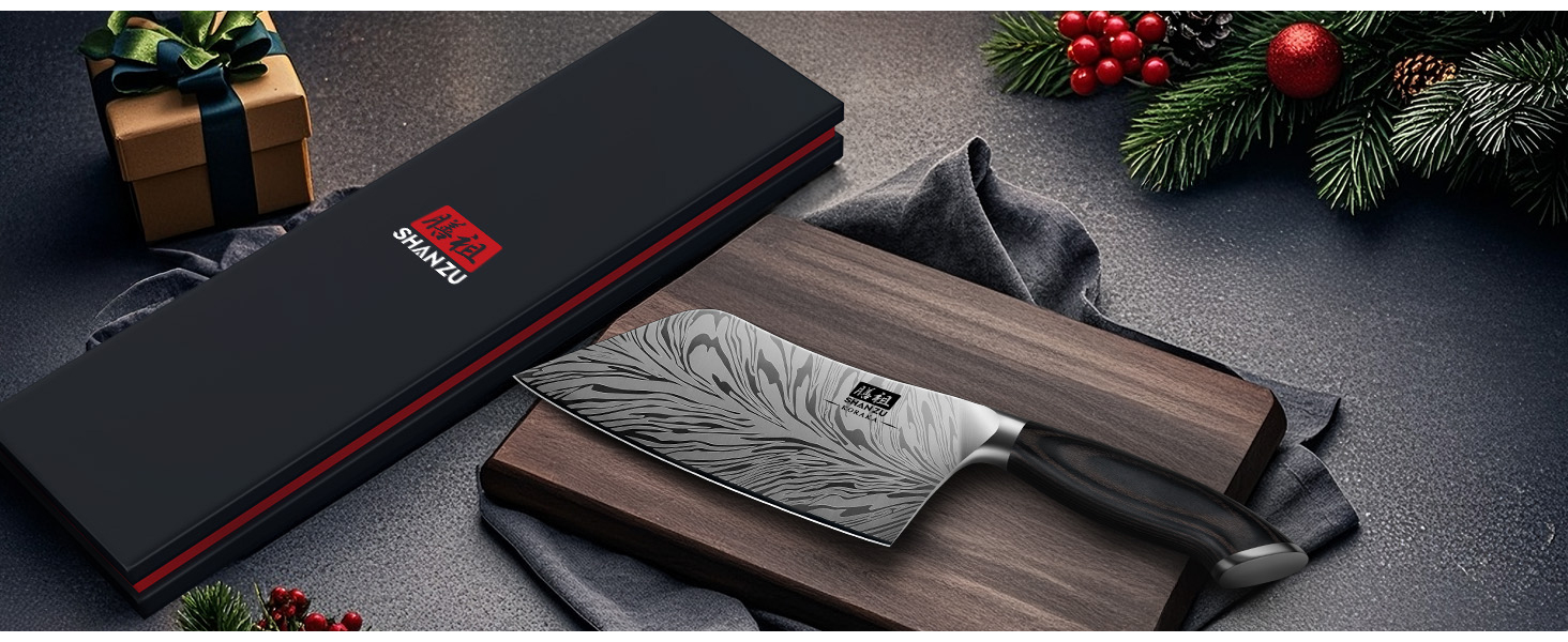 Японський кухонний ніж SHAN ZU з порошкової сталі, професійний шеф-ніж, 18 см