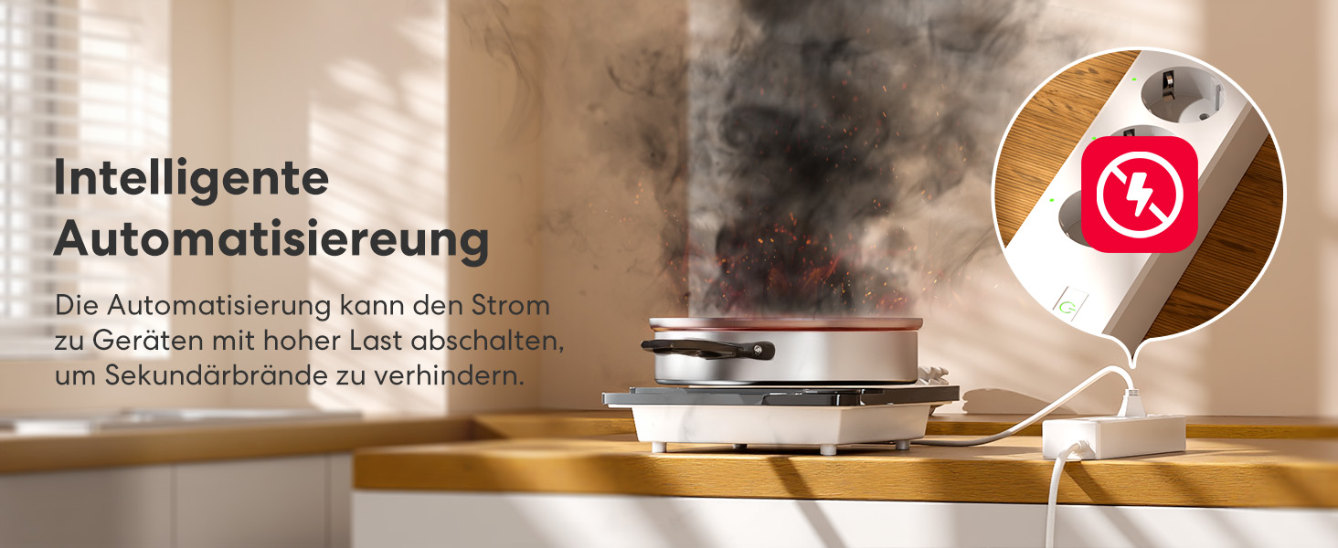 Meross Matter комплект димових сповіщувачів (3 шт.) з Matter Hub, Wi-Fi, двосторонній датчик світла, захист від комах 0,8 мм