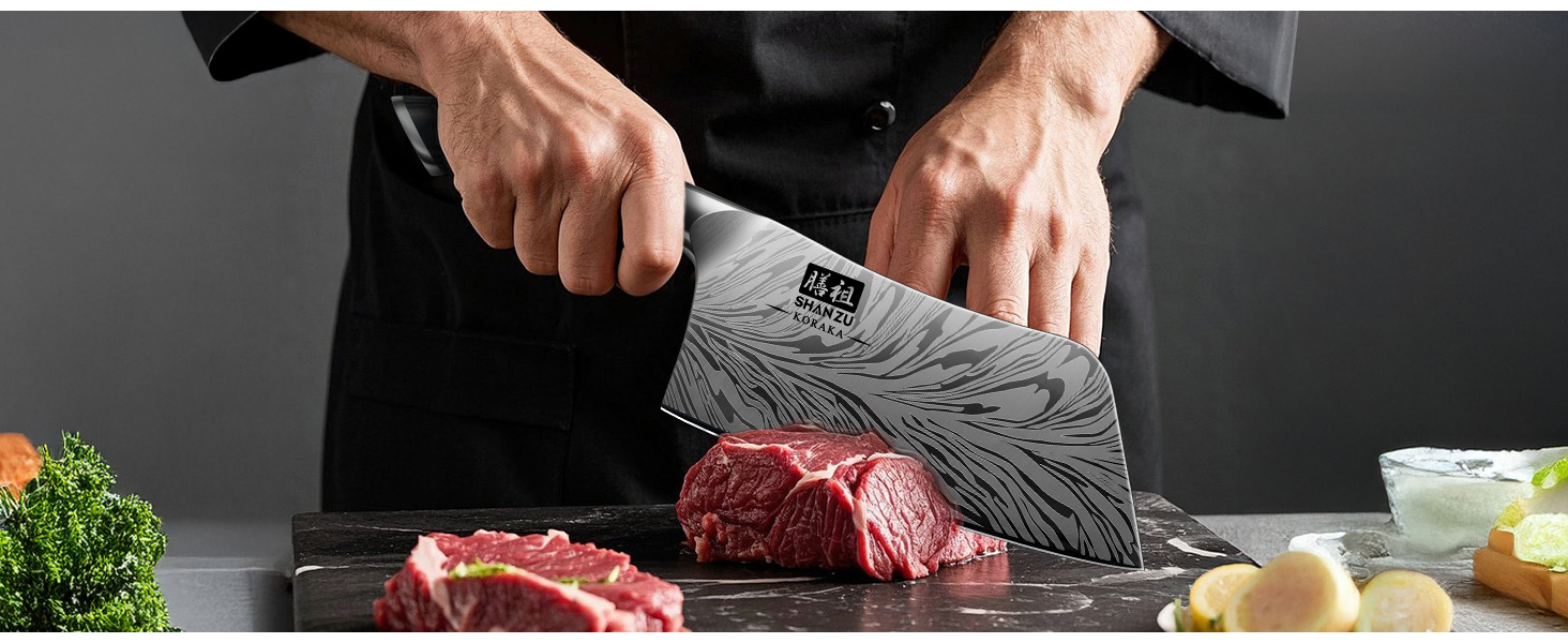 Японський кухонний ніж SHAN ZU з порошкової сталі, професійний шеф-ніж, 18 см