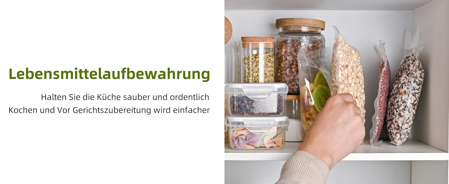 Вакууматор для продуктів 5-в-1 Kitchen in the box – автоматичний вакуумний пакувальник з режимами вологого та сухого запечатування, ширина шва 5 мм, комплект з 15 пакетами та шлангом