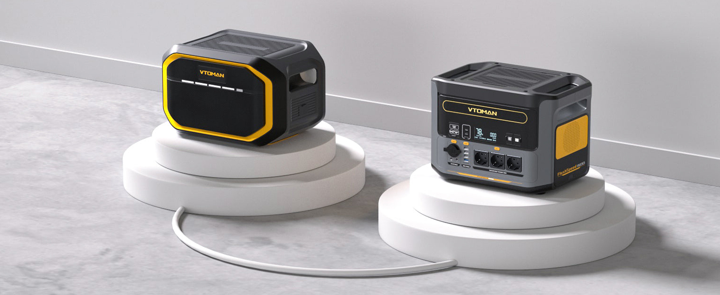 Портативна електростанція VTOMAN FlashSpeed 1500 EB: 1548Wh, 3000W (пік), LFP, для кемпінгу та надзвичайних ситуацій
