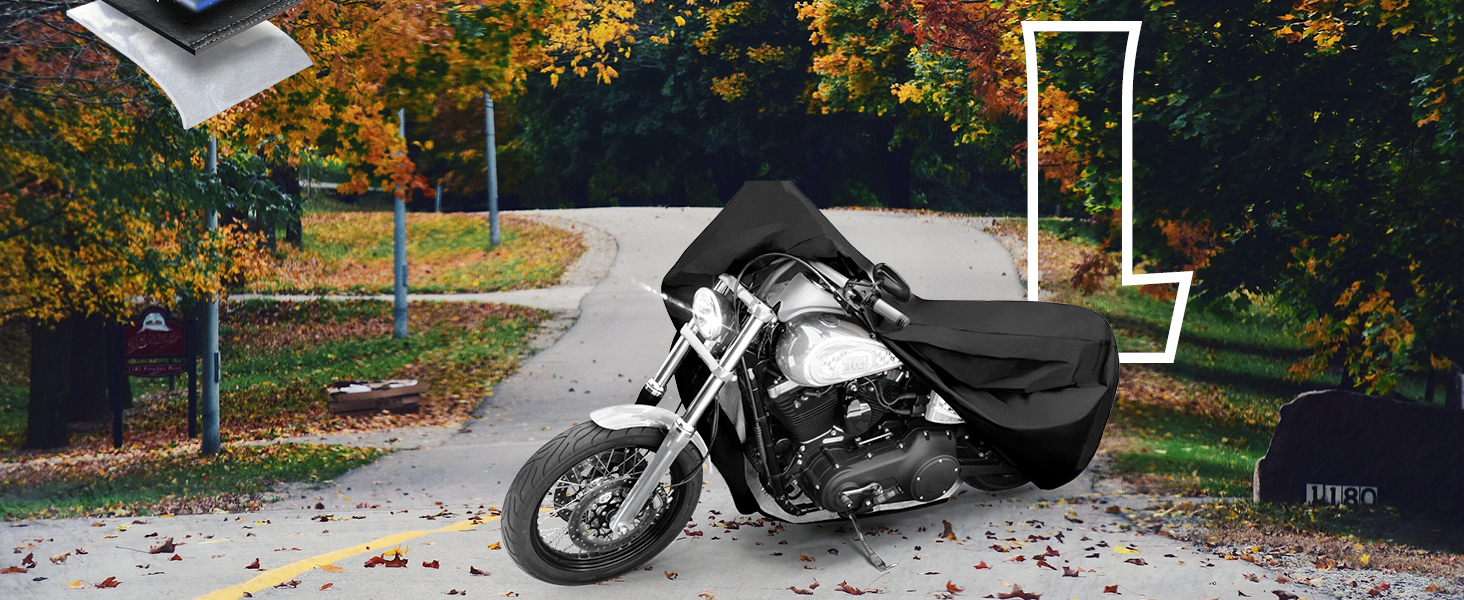 Водонепроникний захисний чохол для мотоцикла та скутера Vespa, всесезонний зовнішній тент (S, 185x90x110 см, чорний)