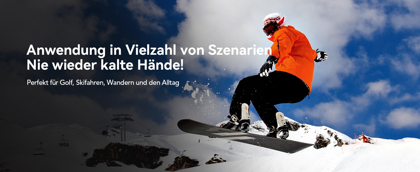 Електричні грілки для рук J-BRAUV 2 шт. з акумулятором 4000mAh, зарядний бокс 10000mAh, 3 режими нагріву, USB, чорний, кишеньковий