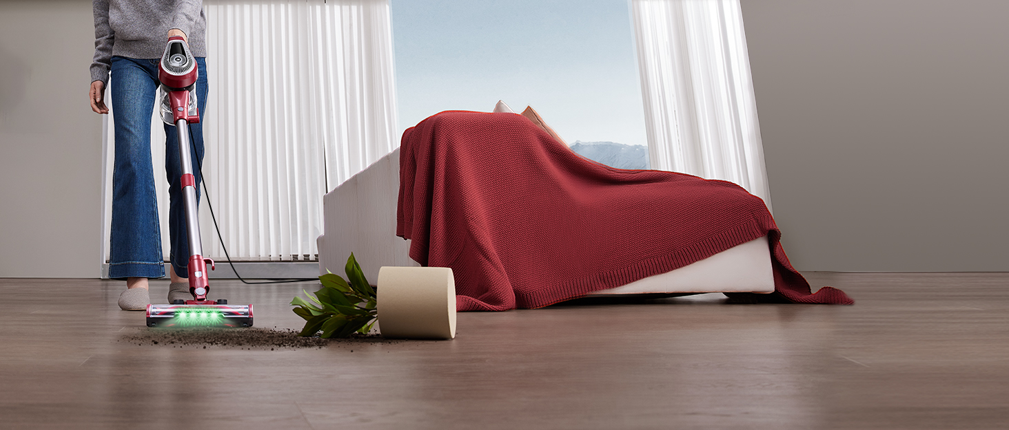 Ручний пилосос Vexilar C8 з кабелем - 600W, 60kPa, 7м кабель, безперешкодна щітка для підлоги, 1.5L безмішковий контейнер для твердих поверхонь, килимів та шерсті тварин