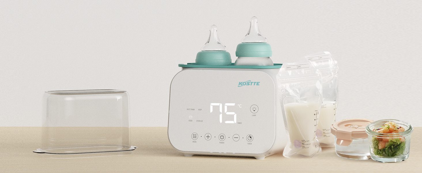 Підігрівач для дитячих пляшечок Baby 10-в-1: розігрів суміші, розморожування, приготування їжі, таймер 24 год